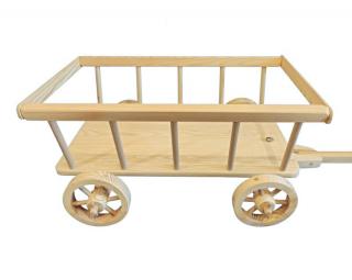 Vozík dřevěný Žebřiňák 58 / 112 cm (Dekorační vozík střední typ 60)