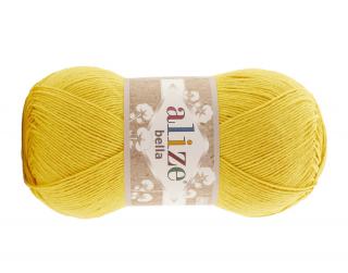 Příze Bella 488 žlutá  pletací a háčkovací příze, 100% bavlna