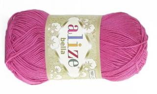 Příze Bella 489 růžová  pletací a háčkovací příze, 100% bavlna