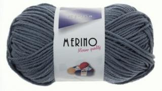 Příze Merino 14805 kouřově šedá  Pletací a háčkovací příze, 50% vlna + 50% akryl