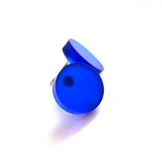 Basic CIRCLE royal blue (náušnice královsky modré)