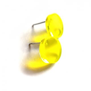 Basic CIRCLE yellow (náušnice žluté)