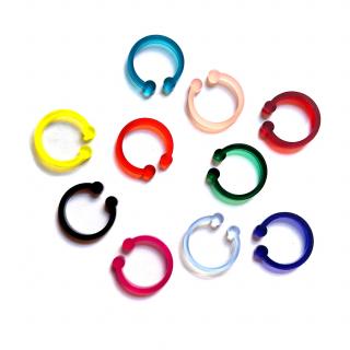 PRSTEN perspex DOUBLE DOT  (mix barev)