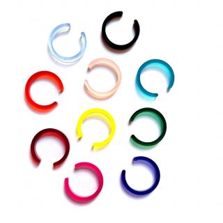 PRSTEN perspex OPEN (mix barev)