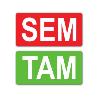 oboustranná samolepka -  SEM/TAM  (samolepka semtamka)
