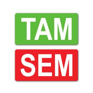oboustranná samolepka - TAM/SEM (samolepka semtamka)