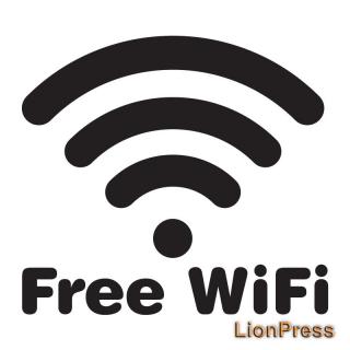 samolepka Free WIFI