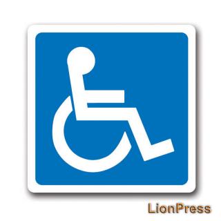 samolepka invalida  (samolepka vozíčkář)