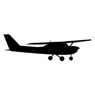 samolepka letadlo (silueta letadlo)