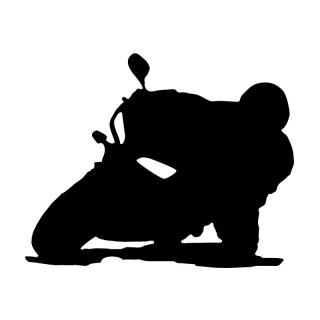 samolepka  moto jezdec (samolka jízda na motorce)