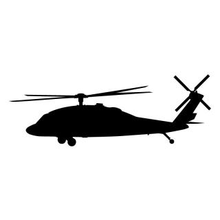 samolepka vrtulník 1 (silueta vrtulník 1)
