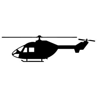 samolepka vrtulník (silueta vrtulník)