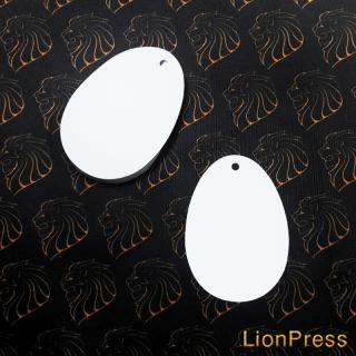 visačka bílá vajíčko (papírová bílá visačka / jmenovka)