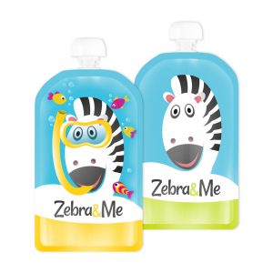 Kapsička na dětskou stravu Zebra& Me 2 ks KPotapěč/Zebra