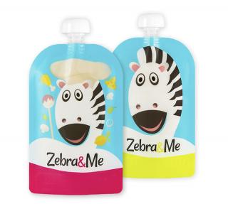 Zebra& Me Kapsička na dětskou stravu 2 ks Kuchař-Zebra
