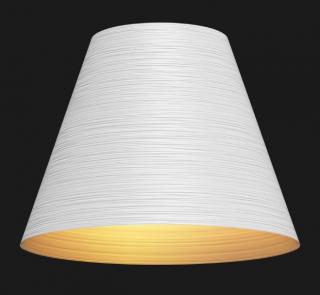 Apollo 600 textured závěsné designové led svítidlo Barva: Bílá/zlatá matná, Chromatičnost: 2700K Dali