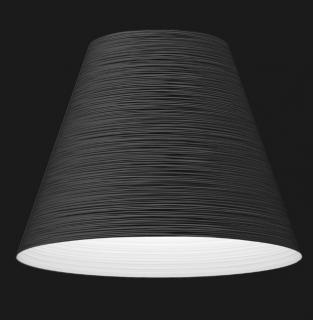 Apollo 600 textured závěsné designové led svítidlo Barva: Černá/bílá matná, Chromatičnost: 2700K Dali