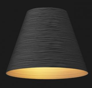 Apollo 600 textured závěsné designové led svítidlo Barva: Černá/zlatá matná, Chromatičnost: 2700K Dali