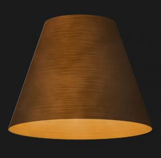 Apollo 600 textured závěsné designové led svítidlo Barva: Corten, Chromatičnost: 2700K Push dim