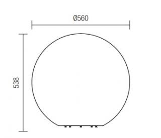Baloo dekorativní svítidlo Velikost: L - 56cm