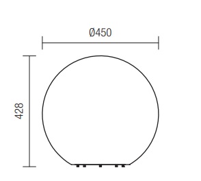 Baloo dekorativní svítidlo Velikost: M - 45cm