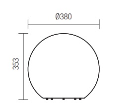 Baloo dekorativní svítidlo Velikost: S -  38cm