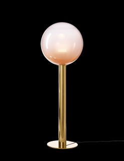Bomma Phenomena podlahová lampa Ball Barva: Růžová, Barva kování: Zlatá