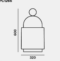 Brokis Dome Nomad Large, venkovní skleněná lampa Barva: Čirá, Barva kování: Měděná, Povrch skla: Hladký