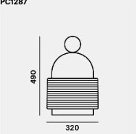 Brokis Dome Nomad Small venkovní skleněná lampa Barva: Čirá, Barva kování: Černá, Povrch skla: Zvlněný