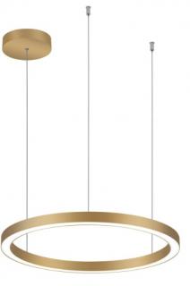 Dara, Závěsné designové led svitidlo Barva: Zlatá, Velikost: 58cm, Konfigurace: WIFI Tuya dálkové ovládání