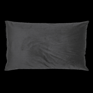Dekorační polštář tmavě šedý 40 x 65 cm