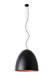 Designové závěsné svítidlo EGG Nowodvorski Barva: Černo - měděná, Velikost: L- ⌀ 55cm