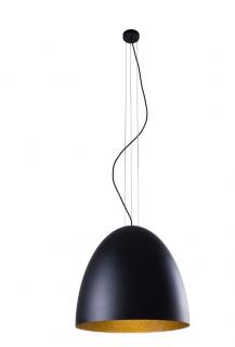 Designové závěsné svítidlo EGG Nowodvorski Barva: Černo - zlatá, Velikost: L- ⌀ 55cm