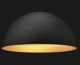 Dome 720 Textured závěsné led designové svítidlo Barva: Černá/zlatá matná, Chromatičnost: 3000K Push dim