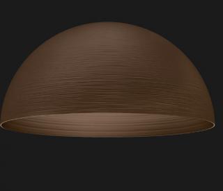 Dome 900 textured Závěsné led designové svítidlo Barva: Uzená hnědá, Chromatičnost: 3000K Push dim