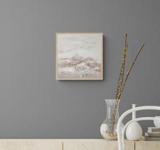 Easy landscape 1 | 30x30cm | Ručně malovaný obraz na plátně Provedení rámu: Bílý