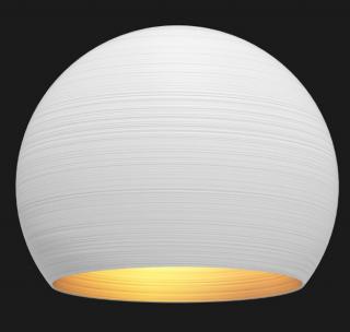 Globe 500 Textured, závěsné designové led svítidlo Barva: Bílá/zlatá matná, Chromatičnost: 1800-3000K Dali