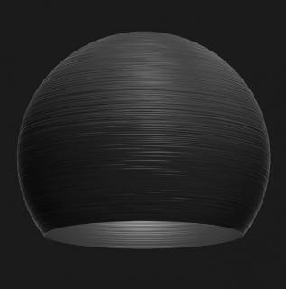 Globe 500 Textured, závěsné designové led svítidlo Barva: Černá matná, Chromatičnost: 1800-3000K Dali