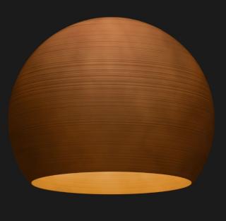 Globe 500 Textured, závěsné designové led svítidlo Barva: Corten, Chromatičnost: 1800-3000K Dali