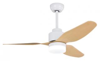 Hector stropní ventilátor s LED osvětlením Barva: Matná bílá - javorové čepele