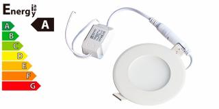 LED svítidlo zápustné kulaté 3 W, 90 mm, teplá bílá