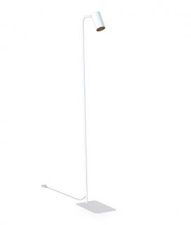 Mono designová stojací lampa GU10 Barva: Bílá/zlatý ring, Varianta: Mono I