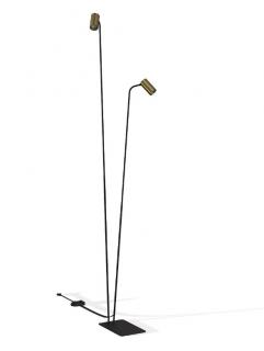 Mono designová stojací lampa GU10 Barva: Černá/Zlatá, Varianta: Mono II