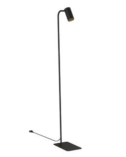 Mono designová stojací lampa GU10 Barva: Černá/zlatý ring, Varianta: Mono I