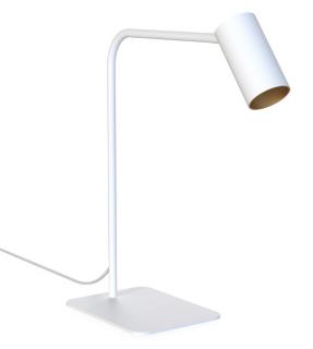 Mono designová stolní lampička GU10 Barva: Bílá/zlatý ring