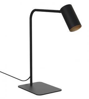 Mono designová stolní lampička GU10 Barva: Černá/zlatý ring