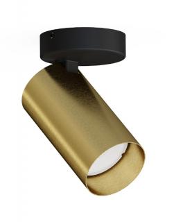 Mono I, bodové otočné svítidlo GU10 Barva: Černá/Zlatá, Varianta: Kulatá monturka