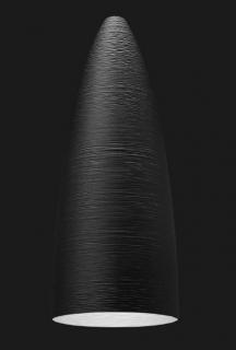Pollux 450 Textured závěsné led designové svítidlo Barva: Černá/bílá matná, Chromatičnost: 3000K Push dim