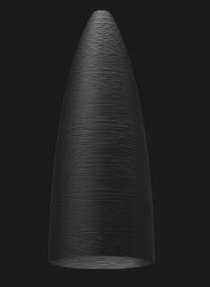 Pollux 450 Textured závěsné led designové svítidlo Barva: Černá matná, Chromatičnost: 2700K Dali