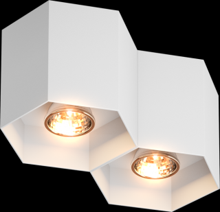 Stropní Svítidlo Polygon 2 White Zuma Line